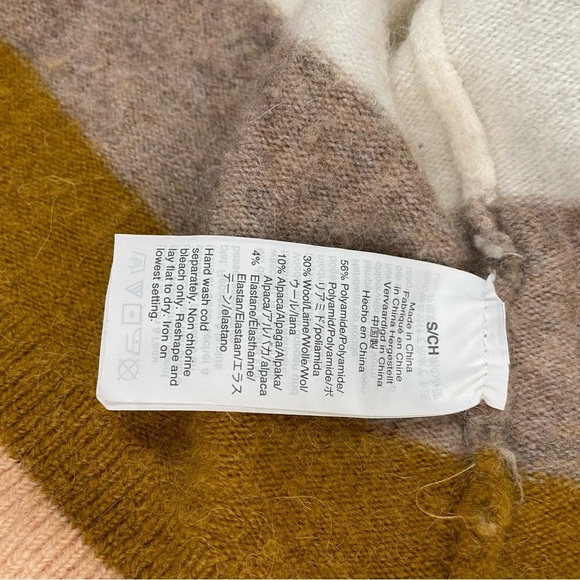 Madewell Kent Stripe Open Cardigan Sweater Bengali Indigo Small - Picture 11 of 14